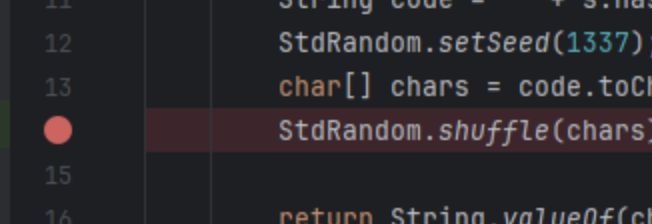 code breakpoints