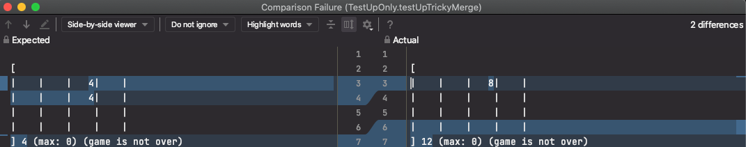 testUpTrickyMerge Comparison