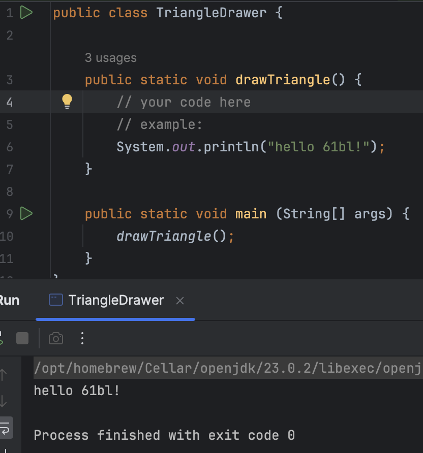 New Java Class