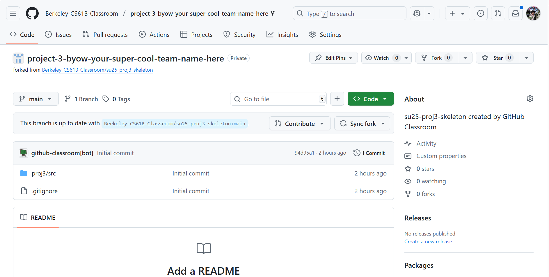 GitHub group repo